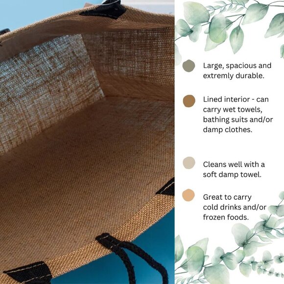 Custom Canvas Tote Bag, Large Size - Skulls Option #5 - Cream Tote - Picture 12 of 14